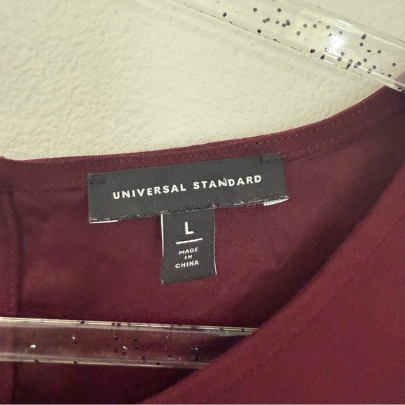 Universal Standards Avenir Double Luxe dress Burgundy Fall Casual Size L / 22-24 - Picture 5 of 10